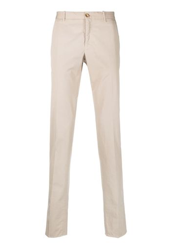 Incotex low-rise slim-cut trousers - Nude