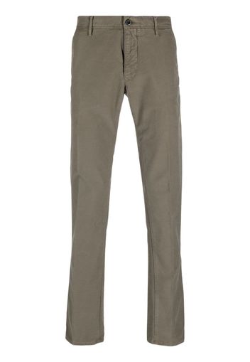 Incotex slim-cut cotton chinos - Grün