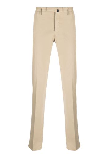 Incotex pressed-crease slim-cut chinos - Nude