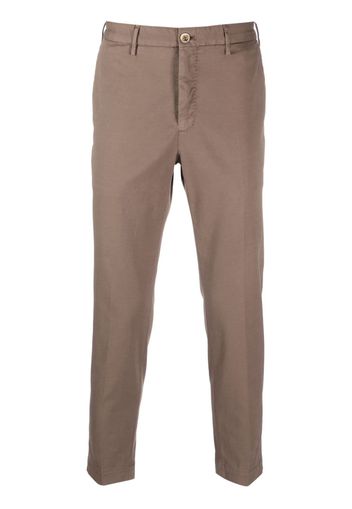 Incotex low-rise straight-leg trousers - Braun