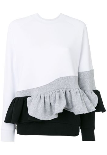 Ioana Ciolacu Sweatshirt mit Rüschen - Weiß