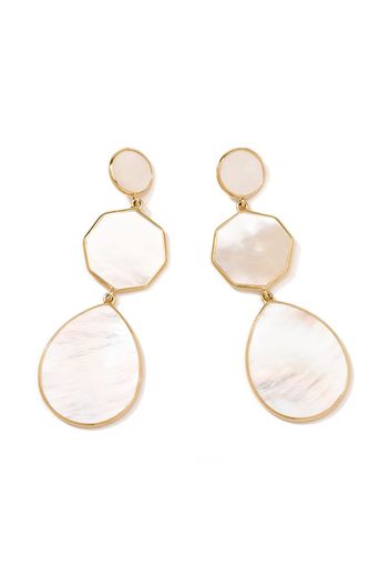 IPPOLITA 18kt 'Polished Rock Candy Crazy 8's' Gelbgoldohrringe mit Perlmutt