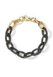 IPPOLITA 18kt yellow gold Stardust diamond pavé twisted link bracelet