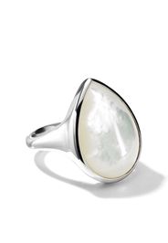 IPPOLITA pearl-pendant ring - Silber