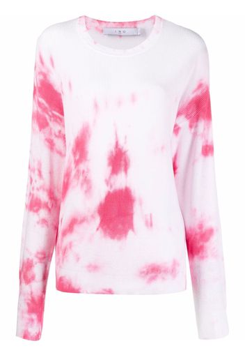 IRO tie-dye crew-neck jumper - Weiß