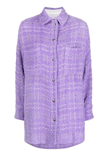 IRO button-down fastening tweed jacket - Violett