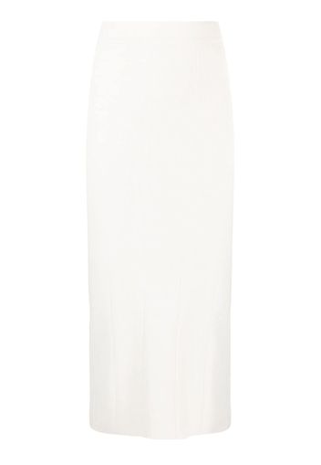 IRO fine-knit midi skirt - Weiß