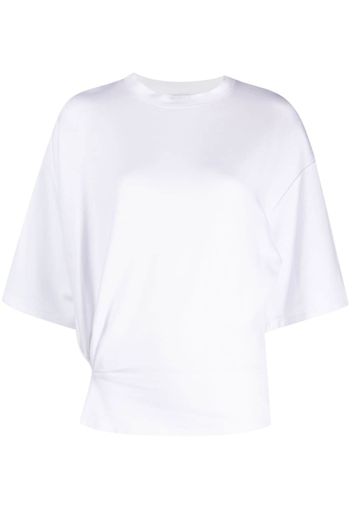 IRO Garcia pleated crew-neck T-shirt - Weiß