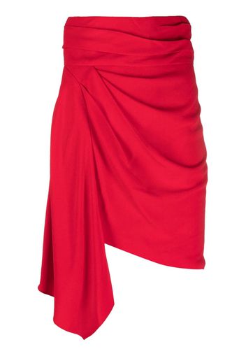 IRO draped-detail asymmetric skirt - Rot