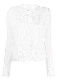 IRO Shavani fringed cotton jacket - Weiß