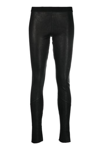 Isaac Sellam Experience low-rise leather leggings - Schwarz