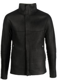 Isaac Sellam Experience crinkled zip-up leather jacket - Schwarz