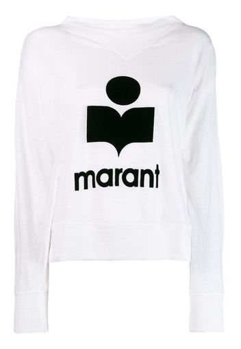 Isabel Marant Étoile Sweatshirt mit Logo-Print - Weiß