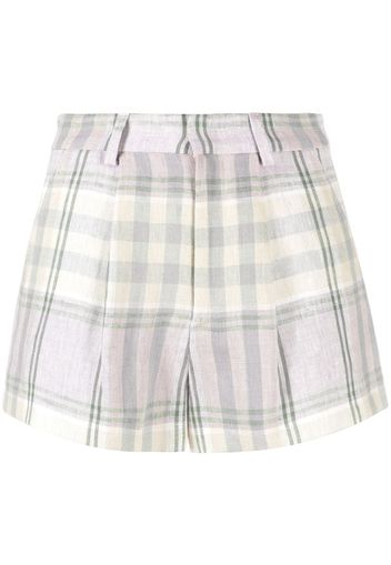 Isabel Marant Étoile Shorts mit Check - Violett