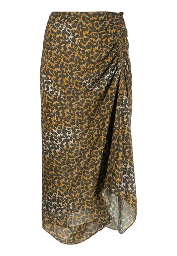 Isabel Marant Étoile Azaria floral-print draped skirt - Grün