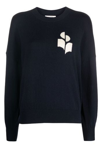 ISABEL MARANT ÉTOILE Marisans logo-intarsia jumper - Blau