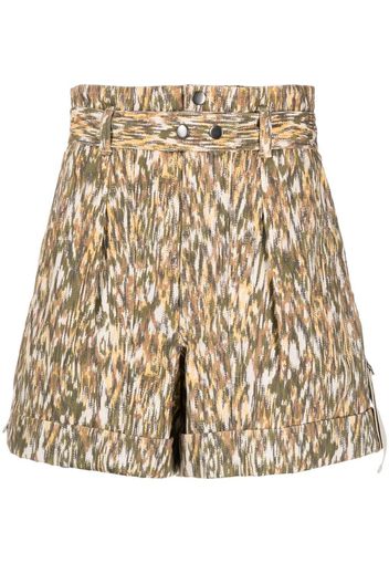 ISABEL MARANT ÉTOILE Kaloscoe rolled-hem shorts - Grün