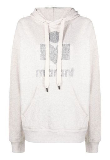 Isabel Marant Étoile logo print hoodie - Nude