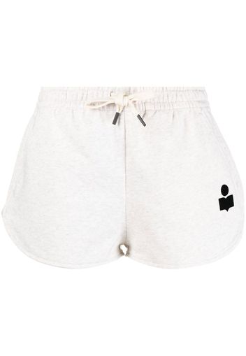 Isabel Marant Étoile logo-print track shorts - Nude