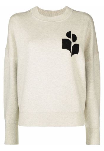 Isabel Marant Étoile Atlee intarsia-knit relaxed jumper - Grau