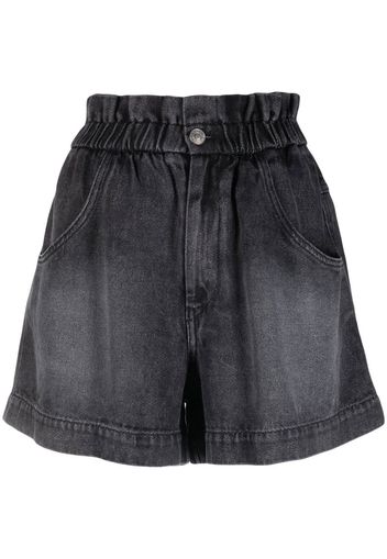 Isabel Marant Étoile Titea elasticated-waist denim shorts - Grau