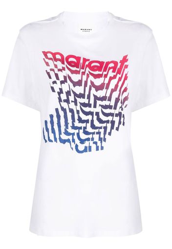 Isabel Marant Étoile logo print t-shirt - Weiß