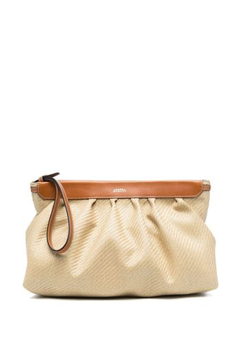 Isabel Marant Étoile raffia clutch bag - Nude