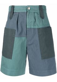 Isabel Marant Étoile patchwork knee-length shorts - Blau