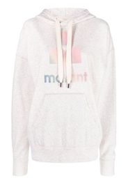 ISABEL MARANT ÉTOILE Mansel logo-print hoodie - Nude