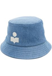 Isabel Marant Étoile logo-print bucket hat - Blau