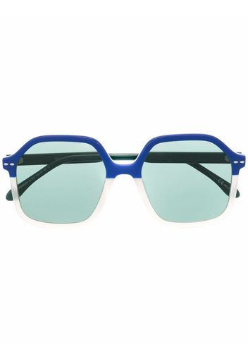 Isabel Marant Eyewear Sonnenbrille mit eckigem Gestell - Blau