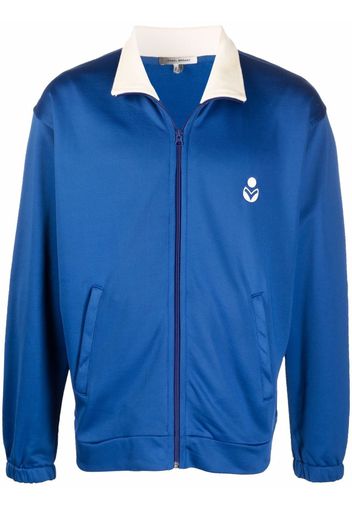 Isabel Marant Sportjacke mit Logo-Print - Blau