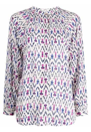 Isabel Marant Bluse mit geometrischem Print - Nude