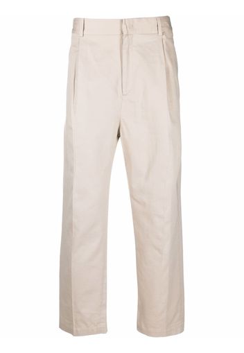 Isabel Marant mid-rise cotton chino trousers - Nude