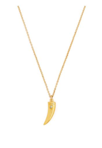 Isabel Marant crystal-tooth pendant necklace - Gold