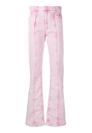 ISABEL MARANT straight-leg washed denim trousers - Rosa