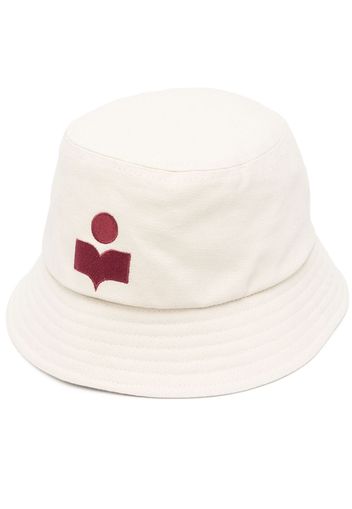 Isabel Marant embroidered logo bucket hat - Nude