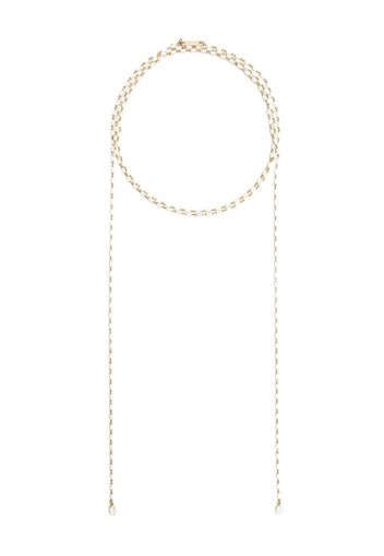 Isabel Marant drop-design chain-link necklace - Weiß