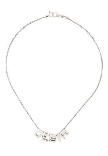 Isabel Marant letter-charm necklace - Silber