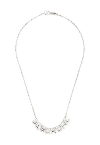 Isabel Marant letter-charm necklace - Silber