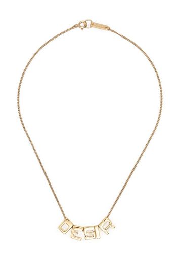 Isabel Marant letter-charm necklace - Gold