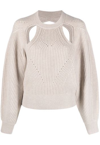 Isabel Marant Palma cut-out jumper - Nude