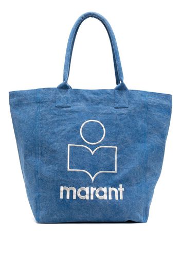 Isabel Marant logo-print tote bag - Blau