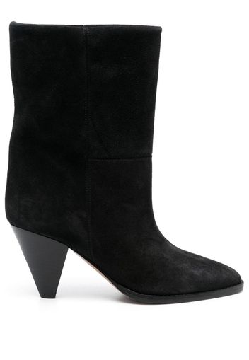 Isabel Marant 75mm suede boots - Schwarz