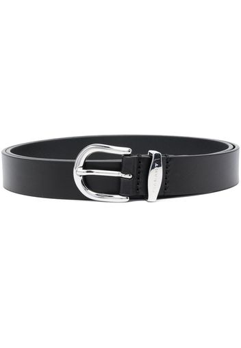 Isabel Marant leather buckle belt - Schwarz