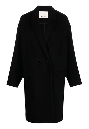 ISABEL MARANT double-breasted virgin wool-cashmere coat - Schwarz
