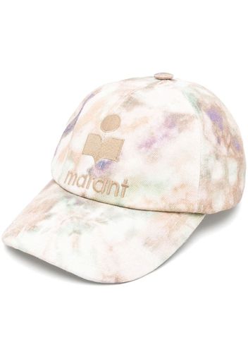 Isabel Marant marbled-print logo cap - Nude