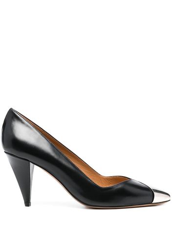 ISABEL MARANT Palda 85mm metal-toecap leather pumps - Schwarz