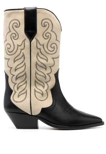 ISABEL MARANT 40mm two-tone leather western boots - Schwarz