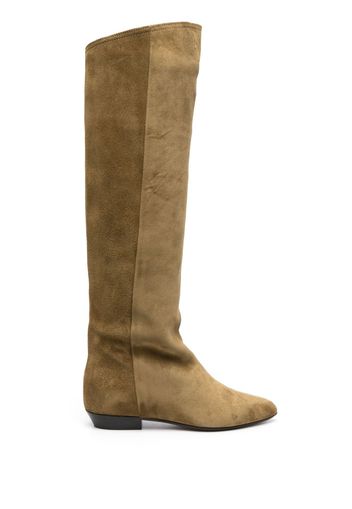 ISABEL MARANT Skarlet suede knee boots - Grün